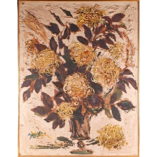 Frost, 20th century school, a still life study of flowers in...