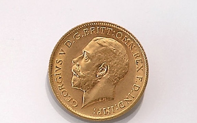 Gold coin, 1/2 Sovereign, Great Britain, 1911...