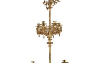 A Large Historicist Candle Chandelier