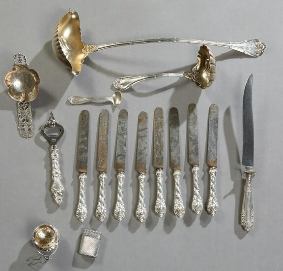 Group of Sixteen Pieces of Silver, consisting of a