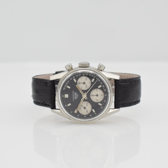 HEUER Carrera reference 2447 chronograph in steel,...