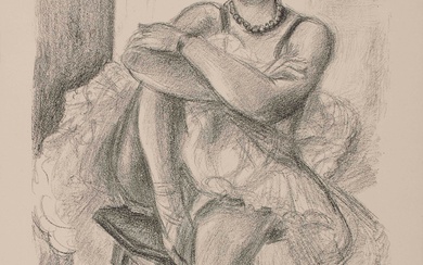Henri MATISSE (1869-1954) Danseuse assise sur un tabouret Lithographie sur vélin. Signée et numérotée 127/130...