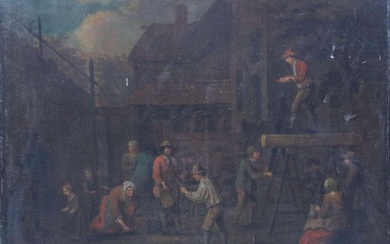 Hollandse School (waarschijnlijk 18e eeuw), Bedrijvigheid op de timmerwerf