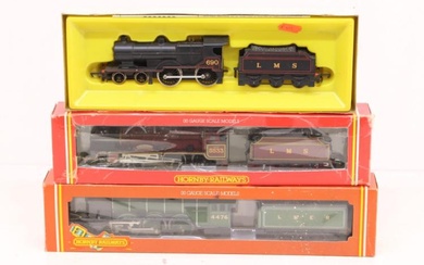 Hornby: A collection of three boxed Hornby, OO Gauge locomotives...