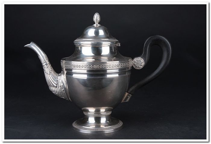 Hot water jug - .950 silver - France - Second half 19th century