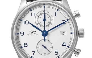 IWC Portugieser Chronograph Classic Ref.IW390302 Silver Dial Mens Watch