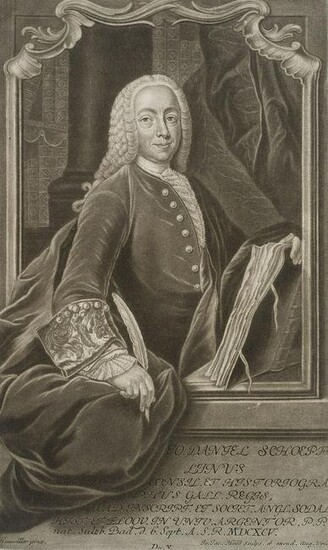 J.HAID (*1704) after HAUWILLER (*1710), Portrait of
