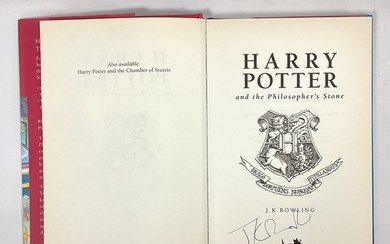 J.K. Rowling Autograph, blue pen signed (unverified) on an e...