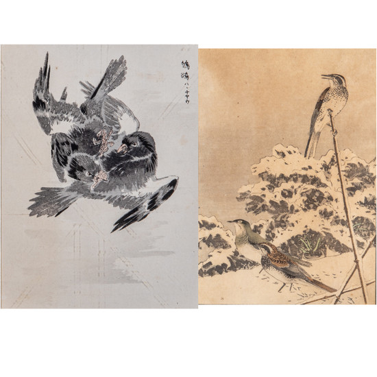 Japanese Woodblocks Depicting Birds