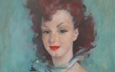Jean Gabriel Domergue (1889-1962) - Elégante à la chevelure rousse