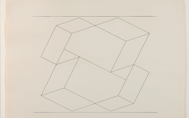 Josef ALBERS (1888-1976) Box Q - 1958 Encre sur papier