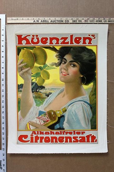 Kuenzlen Citronensaft (1936) 18.5" x 23.5" German