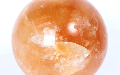 Large Polished Caramel Rock Crystal Sphere