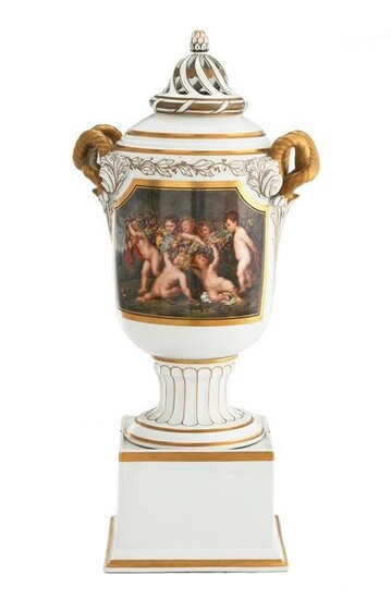 Large Vienna-Style Porcelain Potpourri Urn