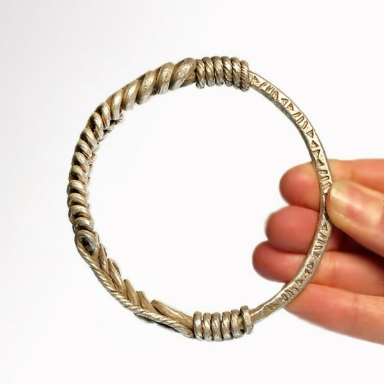 Large Viking Silver Bracelet, c. 9th-11th Century A.D.
