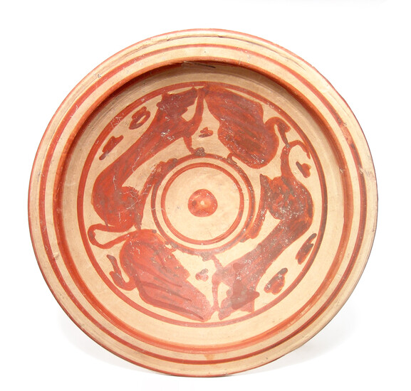 Large and attractive Etrusco-Corinthian ceramic platter