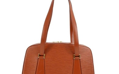 Louis Vuitton Brown Epi Voltaire Handbag M52433 CA1918