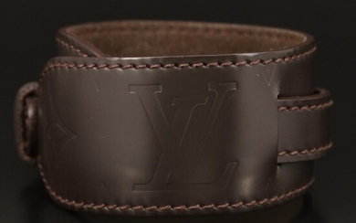 Louis Vuitton Leather Wrap Band with Pouch