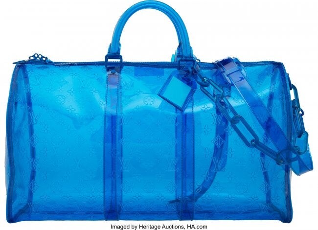 Louis Vuitton Limited Edition Blue Monogram PVC