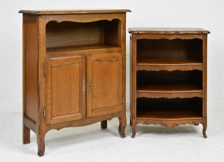 Louis XV Style Bookshelf & Cabinet