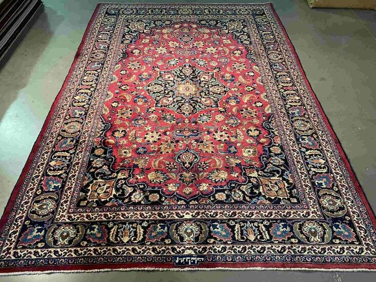 MAGNIFICENT SIGNED PERSIAN RUG 6.9X10