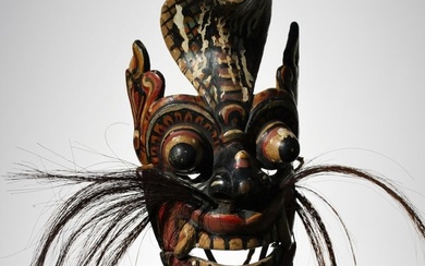 Mask (1) - Wood - Sanniya Maske - Sri Lanka - Early 20th century