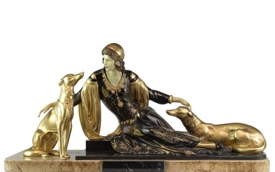 Menneville e Irenée Rochard - Sculpture, Art deco