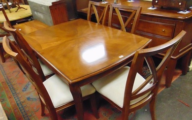Modern cherrywood dining suite, comprising extending table (...