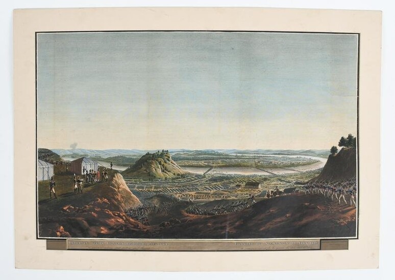 Napoleon Crossing the Neman River, 1812, Print