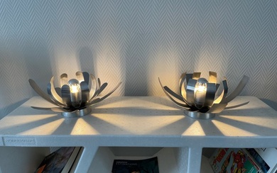 OXAR - Table lamp (2) - Lamps or wall lights Fleurs Jocelyne Trocmé - Metal
