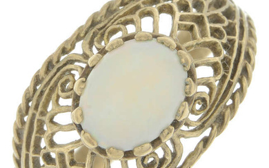 Opal cabochon dress ring
