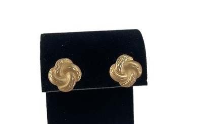 Pair of 14kt Yellow Gold Earrings