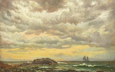 Paul Grimm (1891-1974) Stormy Sea 20 x 27 in. unframed