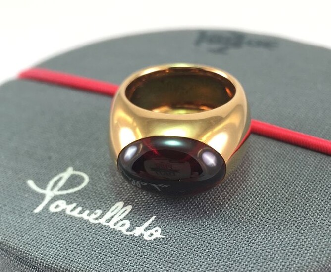 Pomellato - 18 kt. Yellow gold - Ring Garnet