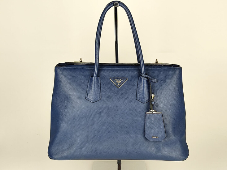 Prada Bibliotheque Saffiano Bluette handbag - Year 2014