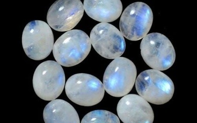 Rainbow Moonstone 11x9 MM Oval Cabochon 5 Pieces