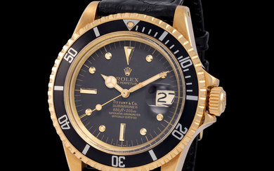Rolex. Extremely Rare and Very Well Preserved, Submariner, Automatic Wristwatch in Yellow...