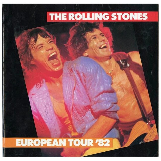 Rolling Stones Signed 1982 European Tour Program