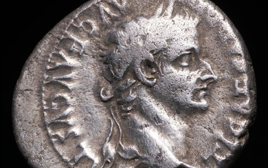 Roman Empire. Tiberius (AD 14-37). Denarius Lugdunum - 'Tribute Penny' type (No Reserve Price)