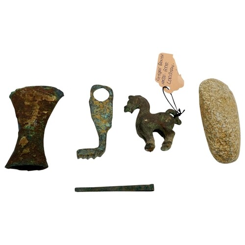 SMALL 'LURISTAN' BRONZE HORSE 600 BC OR LATER 5.5cm high; t...