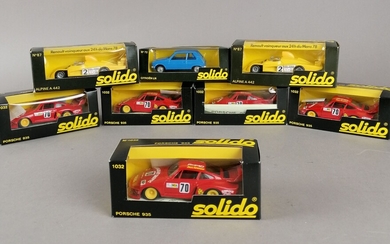 SOLIDO - véhicules échelle 1/43 dans leurs boites d'origines : 19x Porsche 935 n°1032 1x...