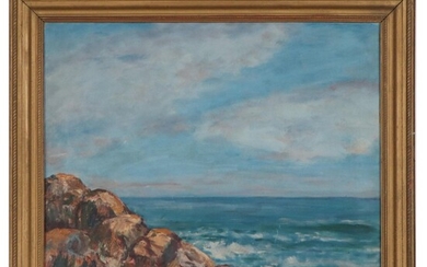 Seascape Oil Painting, Mid to Late 20th Century