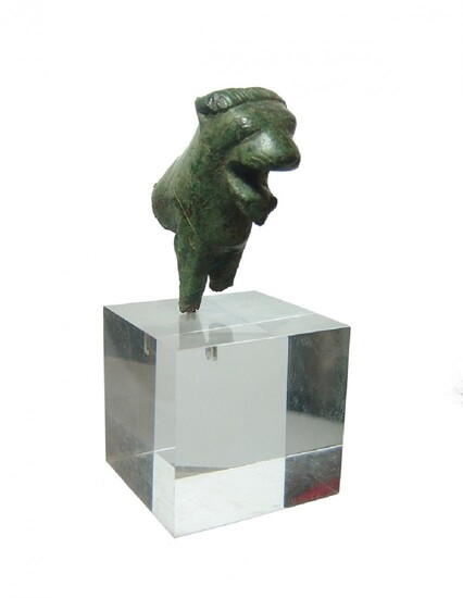 Seljuk bronze applique in lion form