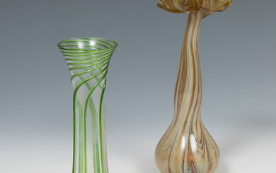 Set of two vases; Murano, XX century.