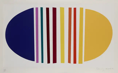 Sir Terry Frost RA, British 1915-2003, Blue and Lemon, 2002; screenprint in...