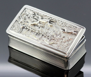 Snuff box (1) - .925 silver - England - 1825-1849
