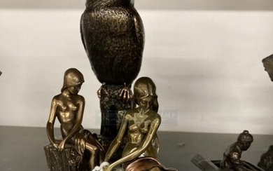 South African Art: Giovanni Schoeman bronze filled sculptures, Kingfisher...