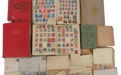 Stamp Collection: A good collection of mostly early English,...