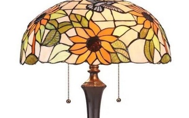 Sunflower Inspired Tiffany Style Lamp