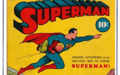 Superman #3 (DC, 1940) CGC VF- 7.5 Off-white to...